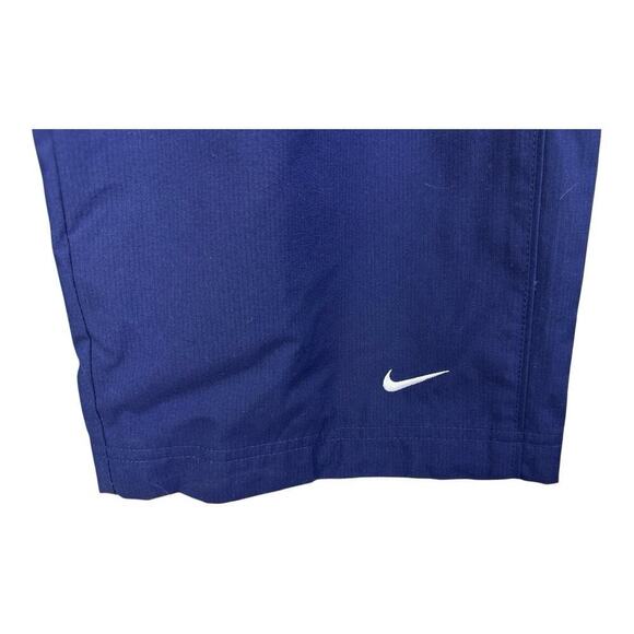 Vintage NIKE Pants Men XL Blue Lined Windbreaker Track Embroidered Straight Mesh - Picture 4 of 14